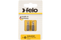 Бита крестовая PH 1*25, 2шт в блистере, серия Industrial Felo