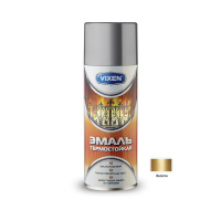 Эмаль  термостойкая, золото 520мл VIXEN