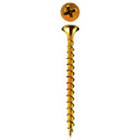 Саморез СГД желтый цинк усиленный 3,5х51 Daxmer