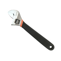 Ключ разводной 250мм сталь 45 обрезиненная ручка Bohrer