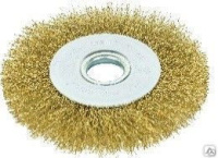 Щетка-крацовка дисковая для УШМ , латунированная проволока, 150 мм
