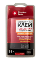 Клей-пластилин эпоксидный холодная сварка HomeMaster универсальный темно-серый 55 гр MasterTeks