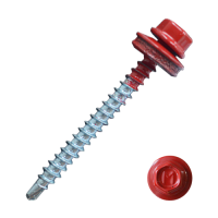 Саморез кровельный Daxmer 4,8*50 рубин  RAL 3003 сверло №1