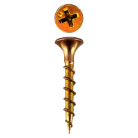 Саморез СГД желтый цинк усиленный 3,5х25 Daxmer