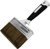 Кисть для финишных работ 120х25 мм темный ворс 2К ручка Black White Decor