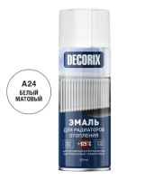 Эмаль для радиаторов +125°С белый матовый 520 мл DECORIX