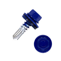 Саморез по металлу Daxmer 5,5*19 ультрамарин синий RAL 5002 сверло №3