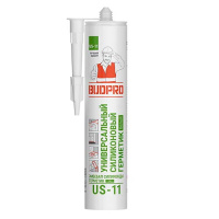 BUDPRO US-11 универсальный силиконовый герметик, белый 240 мл