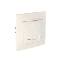 Выключатель СУ 3 кл. 10А бел. (керам. осн., инд)  TDM Таймыр