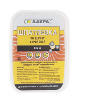 Шпатлевка по дереву Лакра Сосна 0,6кг Л-С