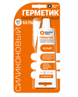 Герметик силиконовый ProfiMaster универсальный белый 80 мл MasterTeks