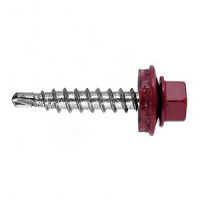 Саморез кровельный Daxmer 4,8*50 винно-красный RAL 3005 сверло №1