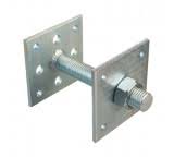 Анкер регулировочный по высоте 100х100х5,0 М24 Н=250