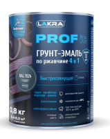 Грунт-эмаль 4 в 1 Лакра Графит RAL 7024 PROF IT  0,8кг