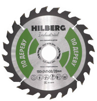 Диск пильный 190*30/20*24Т Industrial Дерево Hilberg
