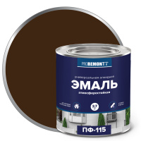 Эмаль ПФ-115 Коричневый 2,7кг Л-С PROREMONTT