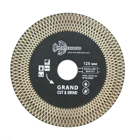 Диск отрезной алмазный сухой/мокрый рез 125*1,7*22,23 Турбо Grand Cut & Grind Trio-Diamond