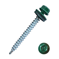 Саморез кровельный Daxmer 4,8*50 темно-зеленый RAL 6005 сверло №1