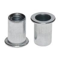 Заклепка с внутренней резьбой, цилиндрический бортик, м9х2х15