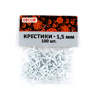 Крестики для кафеля 1,5 мм (100 шт)