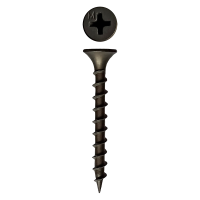 Саморез по дереву усиленный Daxmer 3,5х35 оксидированный 1 кг - ведро