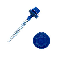 Саморез кровельный Daxmer 4,8*29 синий RAL 5010 сверло №1