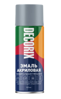 Эмаль акриловая универсальная светло-серый глянцевый 520 мл DECORIX
