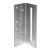 Уголок скользящий 40х40х120х2,0 мм перф., диаметр отверстий 5,1 с пазом 5,1 х100 мм оцинк.