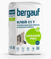 Клей для плитки и керамогранита Keramik Pro 25 кг Bergauf
