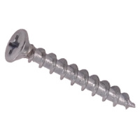 Саморез оконный фурн. Daxmer 4,1х30 белый цинк, острый, раззенковка