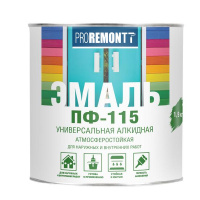 Эмаль ПФ-115 Бел. глянц. 0,9кг Л-С PROREMONTT