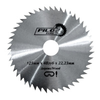 Диск пильный по дереву для УШМ 125мм х 48 зуб х 22,23мм 