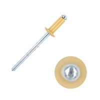 Заклёпка вытяжная Daxmer 3,2х8 слоновая кость RAL 1014 ал/ст