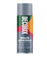Эмаль акриловая универсальная серый матовый 520 мл DECORIX