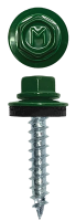 Саморез кровельный острый 4,8х29 RAL темно-зеленый 6005 Daxmer
