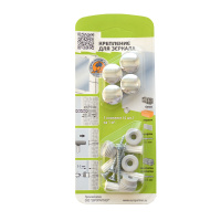 Комплект крепления для зеркала хром, гладкое