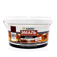 Эмаль акрил. д/пола Лакра Красно-кор. 2,4кг Л-С