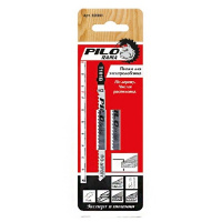 Пилки для лобзика HSS 75x50 мм 32з/д(сталь,цв.мет.,пласт. h=0,9-1,2мм) T118G 2шт/карта 