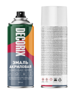 Эмаль акриловая универсальная белый матовый 520 мл DECORIX