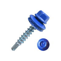 Саморез кровельный Daxmer 4,8*29 ультрамарин синий RAL 5002 сверло №1