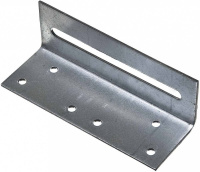 Уголок скользящий 30х30х120х2,0 мм перф., диаметр отверстий 5,1 с пазом 5,1 х100 мм оцинк.