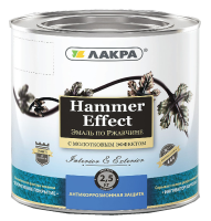 Эмаль с молотнковым эффектом Лакра Серый 2,5кг Л-С