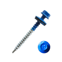 Саморез кровельный Daxmer 4,8*50 ярко-синий RAL 5005 сверло №1