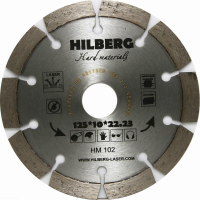 Диск отрезной алмазный сегментный сухой/мокрый рез 125*2,1*22,23 Hard Materials Laser Hilberg