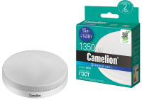 Лампа св/д Camelion GX53 220V 15W(1350lm 120*) 6500K 6K матов. 30х74