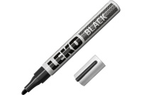 Маркер краска с нитроэмалью Черный 4мм Standart LEKON