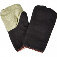 Рукавицы утепленные на ватине с брезентовым наладонником L-280мм