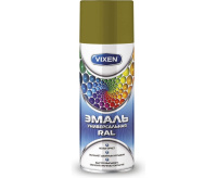 Эмаль  универсальная  хаки (RAL 7008)  520мл VIXEN