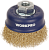Корщетка чашеобразная латунированная мягкая для УШМ 100мм М14 WORKPRO