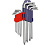 Набор ключей угловых TORX 9шт.(№10-50) с отверстием WORKPRO
